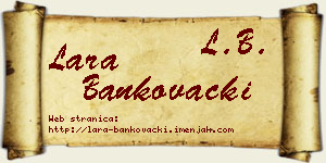Lara Bankovački vizit kartica